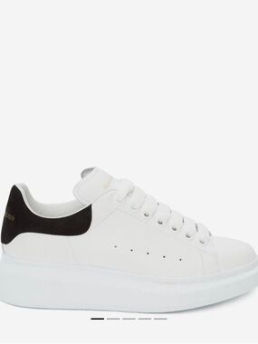 Brand New Alexander McQueen White and Black Sneakers - Women’s